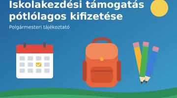 Iskolakezdési támogatás pótlólagos kifizetése